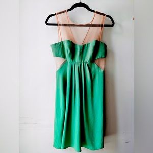 Rare BCBG emerald green dress